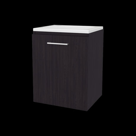 Mueble para Lavamanos Individual Saju Wengue 40x50cm Flotante con Lavamanos de Sobreponer - MUEBLES PARA LAVAMANOS | Bylmo