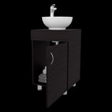 Mueble para Lavamanos Individual Tacna Wengue 45x72cm con Patas y Lavamanos de Vessel - MUEBLES PARA LAVAMANOS | Bylmo