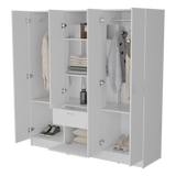 Closet Mitu Blanco 162x170cm Con Un Cajón y Nueve Compartimientos - CLOSETS | Bylmo