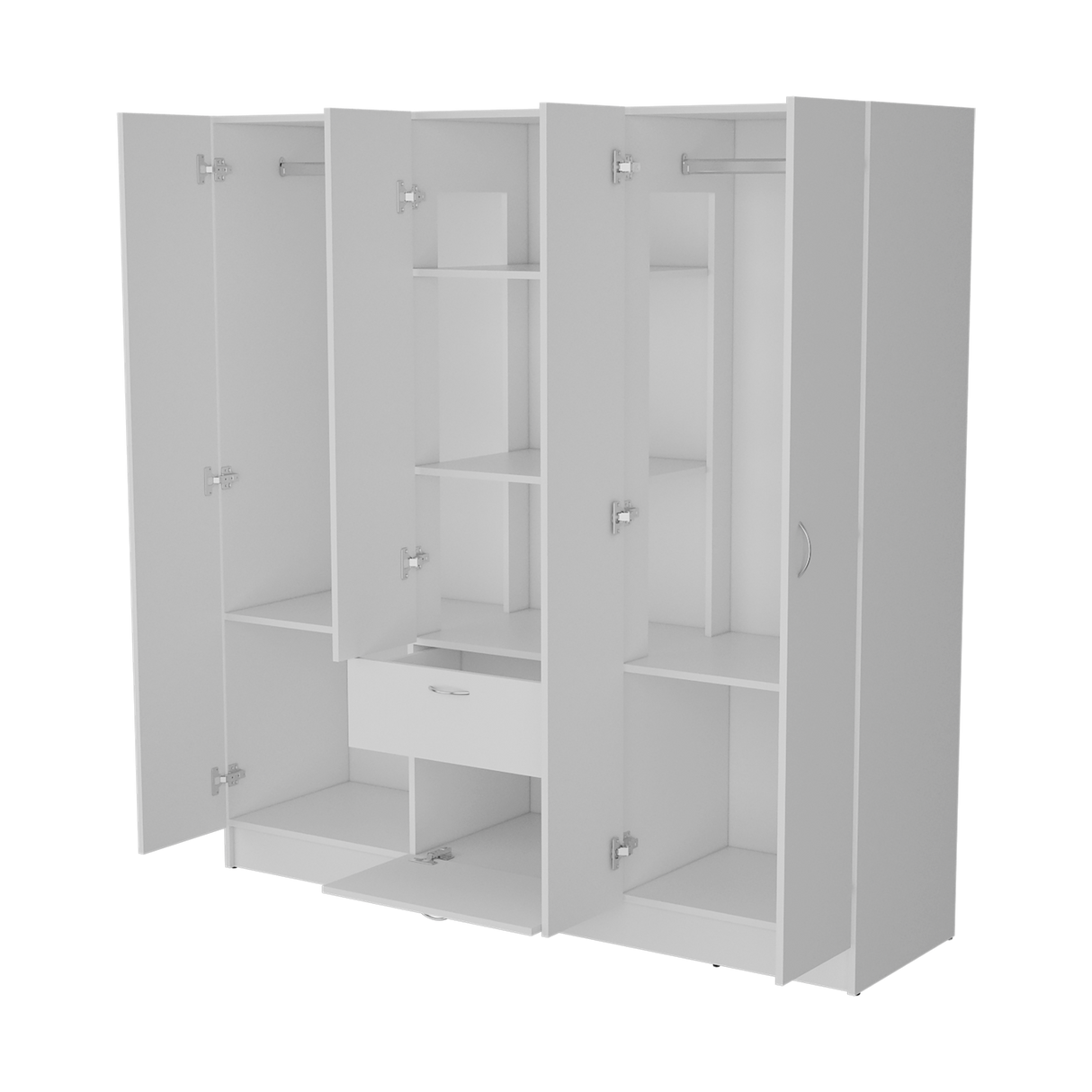 Closet Mitu Blanco 162x170cm Con Un Cajón y Nueve Compartimientos - CLOSETS | Bylmo