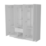 Closet Mitu Blanco 162x170cm Con Un Cajón y Nueve Compartimientos - CLOSETS | Bylmo