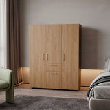 Closet Bariloche Fresno Europeo 140x178cm Con Un Cajón y Ocho Compartimientos - CLOSETS | Bylmo