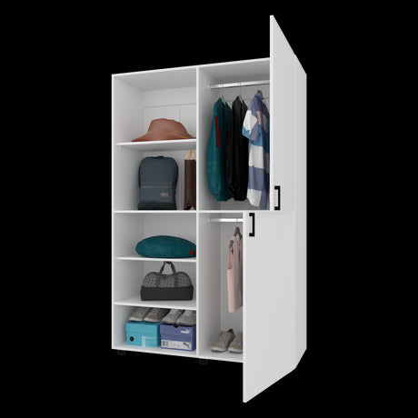 Closet Eco Blanco 120x184cm Con Siete Compartimientos - CLOSETS | Bylmo