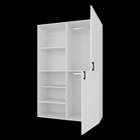 Closet Eco Blanco 120x184cm Con Siete Compartimientos - CLOSETS | Bylmo