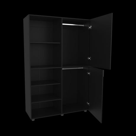 Closet Eco Wengue 120x184cm Con Siete Compartimientos - CLOSETS | Bylmo