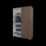 Closet Eco Milan Y Blanco 120x184cm Con Siete Compartimientos - CLOSETS | Bylmo