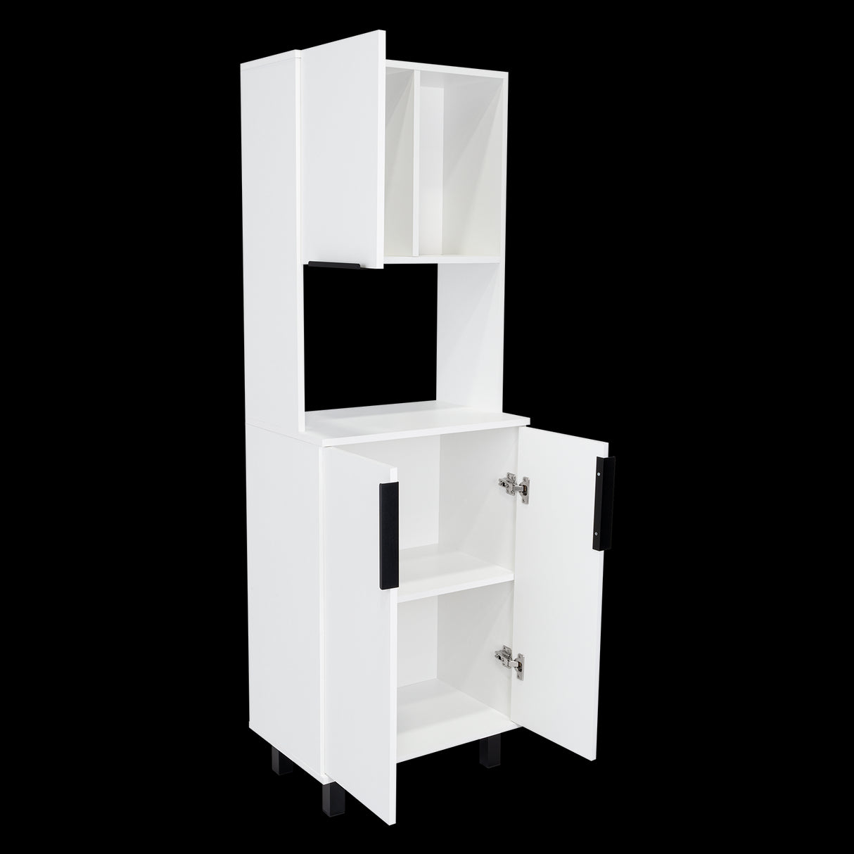 Alacena Oshawa Blanco 54x160cm Con Tres Puertas - ALACENAS Y MUEBLES MICROONDAS | Bylmo