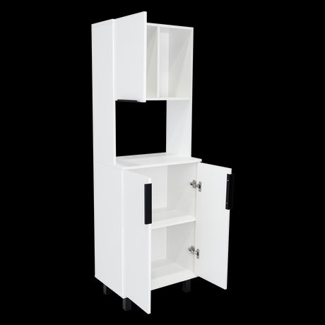 Alacena Oshawa Blanco 54x160cm Con Tres Puertas - ALACENAS Y MUEBLES MICROONDAS | Bylmo