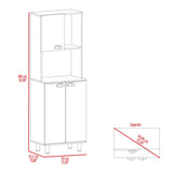 Alacena Oshawa Blanco 54x160cm Con Tres Puertas - ALACENAS Y MUEBLES MICROONDAS | Bylmo