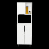 Alacena Oshawa Blanco 54x160cm Con Tres Puertas - ALACENAS Y MUEBLES MICROONDAS | Bylmo