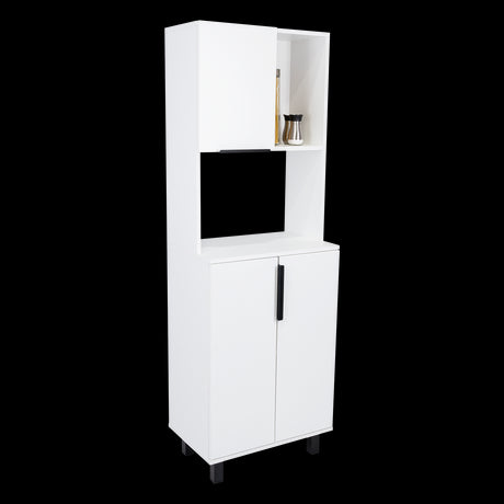 Alacena Oshawa Blanco 54x160cm Con Tres Puertas - ALACENAS Y MUEBLES MICROONDAS | Bylmo
