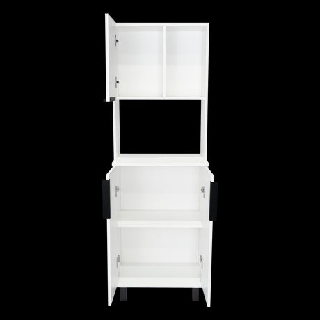 Alacena Oshawa Blanco 54x160cm Con Tres Puertas - ALACENAS Y MUEBLES MICROONDAS | Bylmo