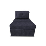 Silla Poltrona Reclinable Dorian Grafito 100x75cm de Un Puesto con Bolsillos y Reposapiés - SOFAS Y POLTRONAS | Bylmo