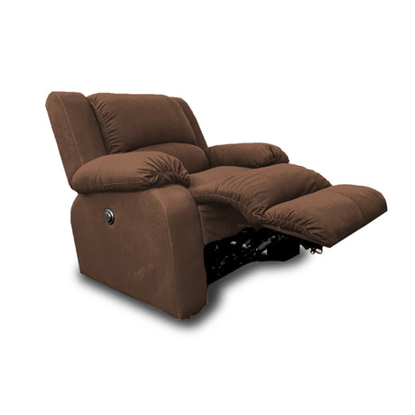 Silla Poltrona Reclinable Manual Reclinomatic Cafe 90x102cm con Reposapiés - SOFAS Y POLTRONAS | Bylmo