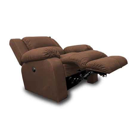 Silla Poltrona Reclinable Manual Reclinomatic Cafe 90x102cm con Reposapiés - SOFAS Y POLTRONAS | Bylmo
