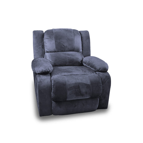 Silla Poltrona Reclinable Manual Reclinomatic Gris Oscuro 90x102cm con Reposapiés - SOFAS Y POLTRONAS | Bylmo
