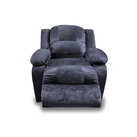 Silla Poltrona Reclinable Manual Reclinomatic Gris Oscuro 90x102cm con Reposapiés - SOFAS Y POLTRONAS | Bylmo