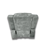 Silla Poltrona Reclinable Manual Reclinomatic Gris 90x102cm con Reposapiés - SOFAS Y POLTRONAS | Bylmo