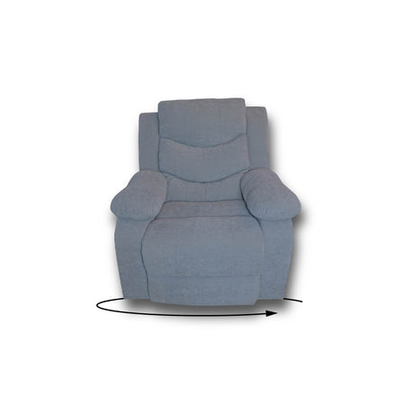 Poltrona Mecedora Reclinable Manual Reclinomatic Gris 90x105cm Giratoria - SOFAS Y POLTRONAS | Bylmo