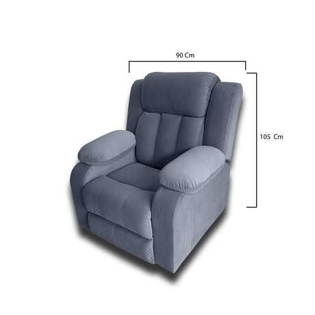 Silla Poltrona Reclinable Eléctrica Reclinomatic Paradise Gris 90x105cm - SOFAS Y POLTRONAS | Bylmo