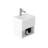 Mueble para Lavamanos Flotante Essential Blanco 40x40cm con Lavamanos Eco - MUEBLES PARA LAVAMANOS | Bylmo