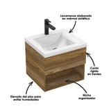 Mueble para Lavamanos Flotante Essential Gracia 48x40cm con Lavamanos Siena - MUEBLES PARA LAVAMANOS | Bylmo