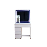 Tocador con Espejo Jazmin Blanco 90x165cm con Cuatro Cajones - TOCADORES | Bylmo