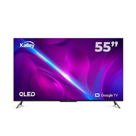 Televisor Smart 55 Pulgadas 4K QLED Negro 122.6x76.59cm con WIFI Integrado y Bluetooth - TELEVISORES | Bylmo