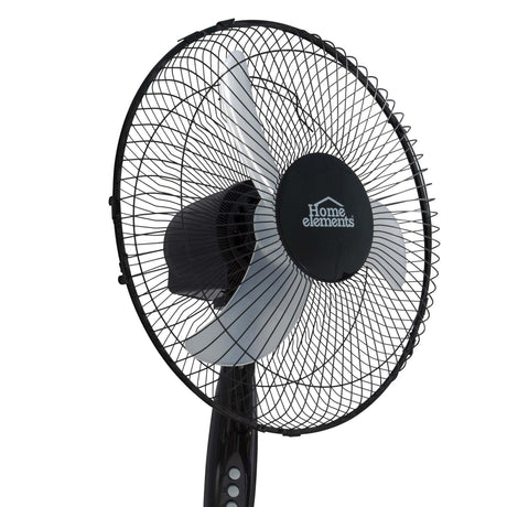 Ventilador de Piso Negro y Gris 54x130cm de Tres Velocidades con Oscilación - VENTILADORES | Bylmo