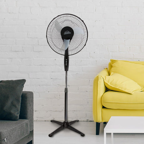 Ventilador Tres en Uno Negro y Gris 54x130cm de Tres Velocidades con Oscilación - VENTILADORES | Bylmo
