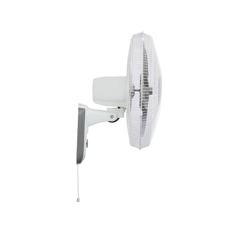Ventilador de Pared MaxiFlow Elite Blanco y Gris 47x57cm de Tres Velocidades con Oscilación - VENTILADORES | Bylmo