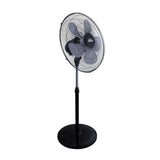 Ventilador de Piso MaxiFlow Elite Negro 48.5x130cm de Tres Velocidades con Oscilación - VENTILADORES | Bylmo