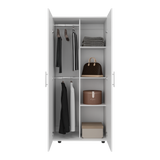 Closet Tera Blanco 180x48cm con Tres Entrepaños y con Seis Compartimiento - CLOSETS | Bylmo
