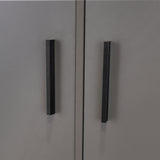 Closet Girona Plomo y Fresno Europeo 180x48.8cm con Un Cajón con Dos Entrepaños y con Seis Compartimiento - CLOSETS | Bylmo