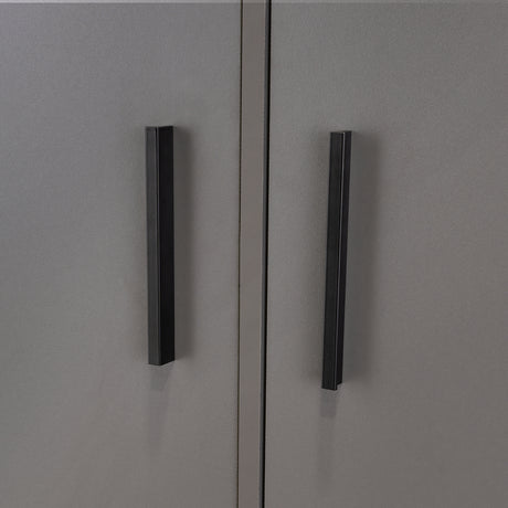 Closet Girona Plomo y Fresno Europeo 180x48.8cm con Un Cajón con Dos Entrepaños y con Seis Compartimiento - CLOSETS | Bylmo