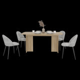 Comedor Rectangular Bankok Fresno Europeo 156x75.6cm Para Cuatro Puestos sin Sillas - COMEDORES | Bylmo
