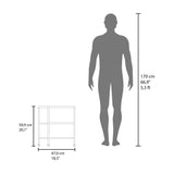 Mueble para Lavamanos Basic Milan y Blanco 47x50.5cm con Patas y Una Puerta - MUEBLES PARA LAVAMANOS | Bylmo