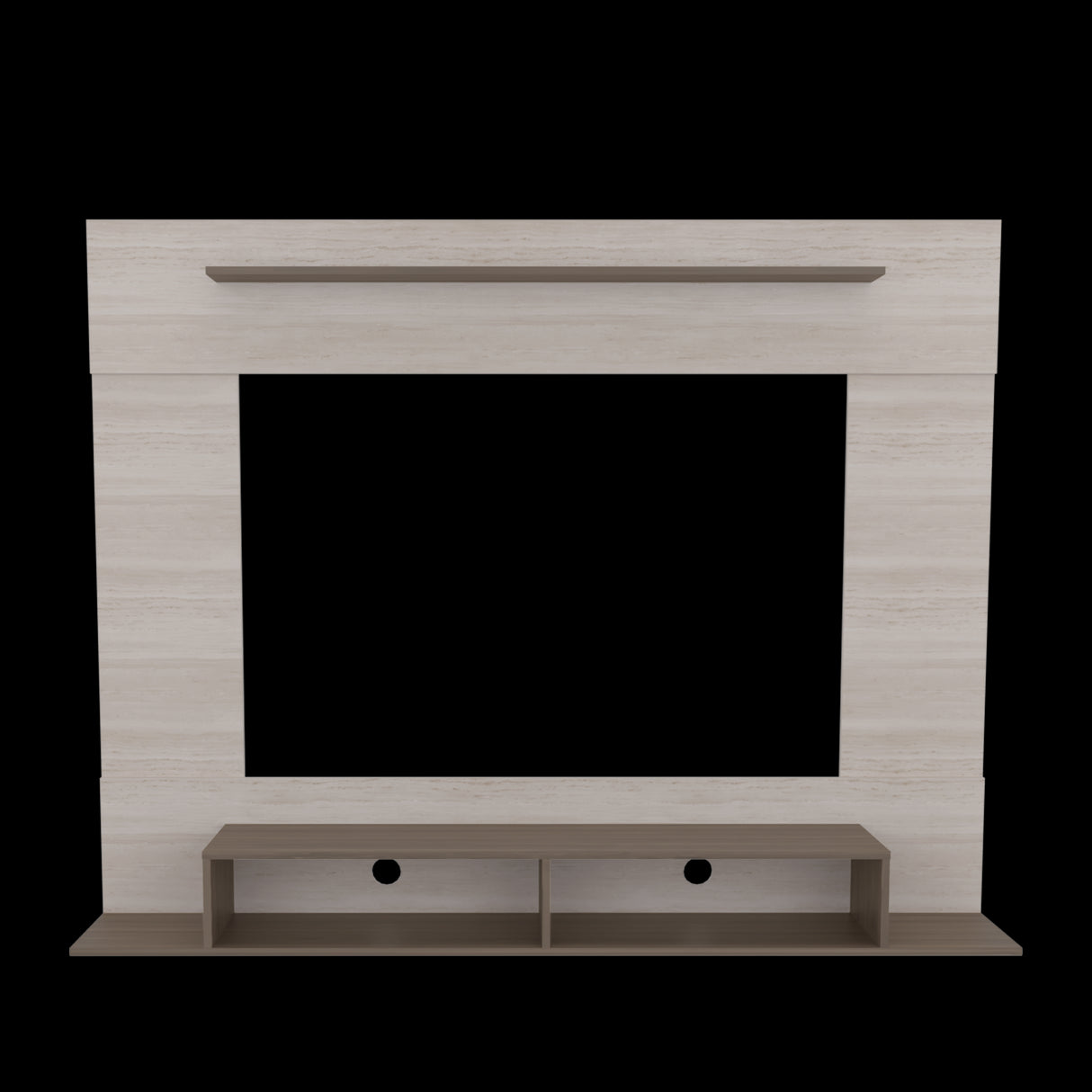 Panel de TV Montana Milan y Tivoli 141x30cm Para TV Hasta 75 Pulgadas Flotante - MUEBLES DE TV | Bylmo