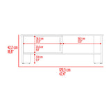 Mesa para TV Navia Milan y Blanco 42.1x31.1cm Para TV Hasta 50 Pulgadas - MUEBLES DE TV | Bylmo