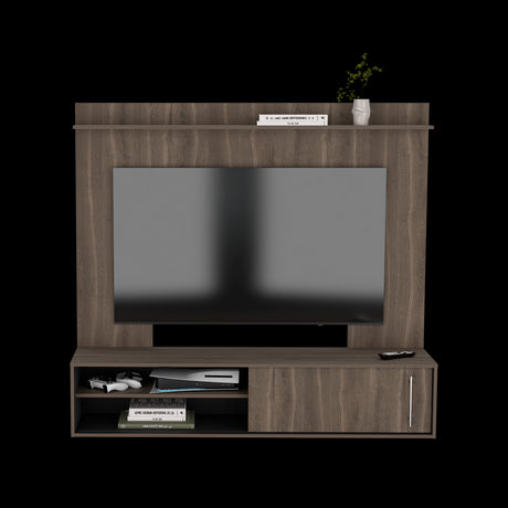 Panel de TV Bigaf Milan y Wengue 145.6x38cm Para TV Hasta 60 Pulgadas Flotante - MUEBLES DE TV | Bylmo
