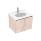Mueble para Lavamanos Individual Essential Soder 63x48cm con Lavamanos Quadratto y Dos Puertas - MUEBLES PARA LAVAMANOS | Bylmo
