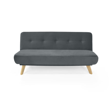 Sofá Cama Charlotte Gris 182x85cm de Tres Puestos Reclinable - SOFAS Y POLTRONAS | Bylmo