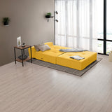 Sofá Cama Felton Mostaza 102x78cm de Un Puesto Reclinable Resistente a Rasguños - SOFAS Y POLTRONAS | Bylmo