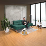Sofá Cama Nazar Petróleo 200x83cm de Tres Puestos Reclinable - SOFAS Y POLTRONAS | Bylmo