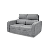 Sofá Bary Gris 148x95cm de Dos Puestos con Apoya Brazos - SOFAS Y POLTRONAS | Bylmo