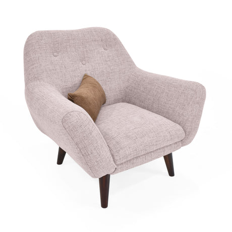 Poltrona Lincoln Rosa 86x80cm de Un Puesto con Apoya Brazos - SOFAS Y POLTRONAS | Bylmo