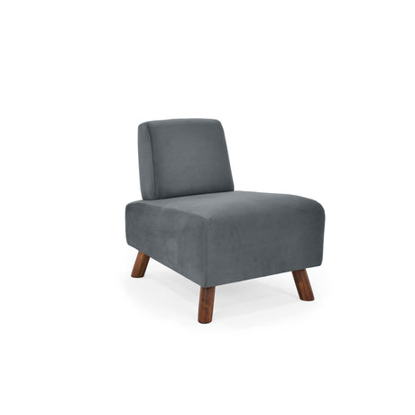 Poltrona Manhattan Gris 60x74cm de Un Puesto Resistente a Rasguños - SOFAS Y POLTRONAS | Bylmo