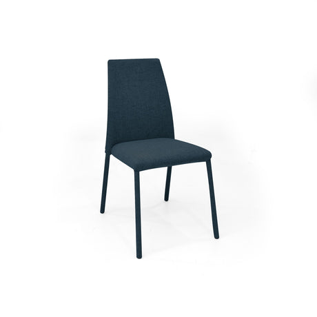 Silla de Comedor Vaduz Plomo 48x94cm con Espaldar y con Asiento Cuadrado - SILLAS Y BUTACOS | Bylmo