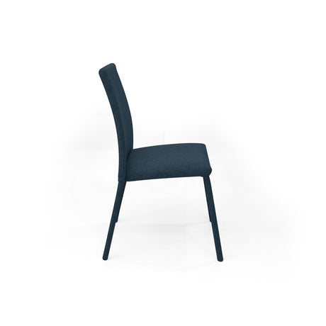 Silla de Comedor Vaduz Plomo 48x94cm con Espaldar y con Asiento Cuadrado - SILLAS Y BUTACOS | Bylmo
