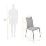 Silla de Comedor Palermo Indigo 45x94cm con Espaldar y con Asiento Cuadrado - SILLAS Y BUTACOS | Bylmo